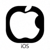 Apple iOS操作系统Logo - 白色苹果图标