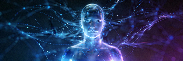 匿名浏览概念图：人物轮廓与隐藏的网络连接线